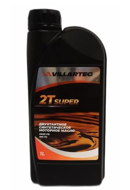 Масло VILLARTEC синтетика для 2-тактных двигателей SUPER 1л