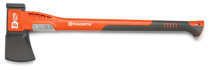 Топор-колун большой Husqvarna S2800, 70 см, пластиковая рукоятка, с пластиковым чехлом на лезвие