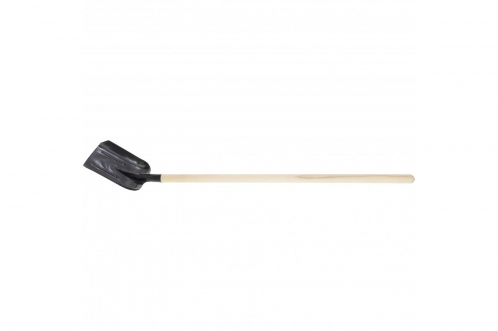 Лопата совковая СИБРТЕХ 230х280х1400 мм, ребра жесткости, деревянный черенок, Россия