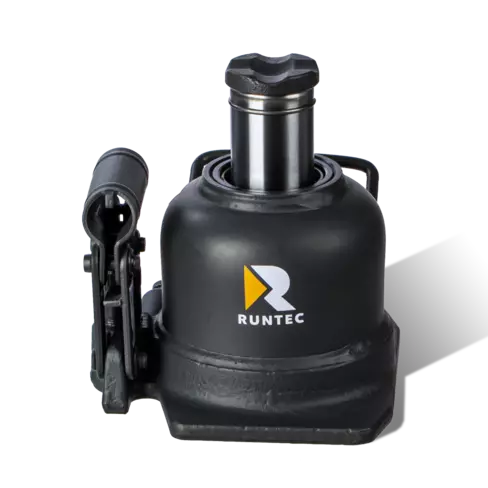 Домкрат бутылочный, двухштоковый, профессиональный 10 т, 150-215 мм RUNTEC