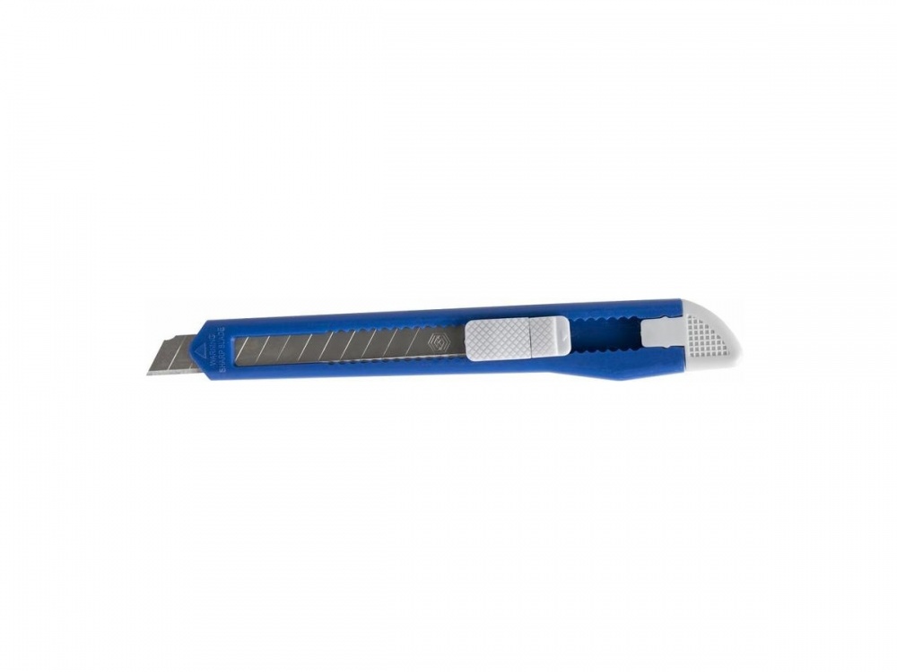 Нож технический лезвие 9 мм пластиковый корпус Кобальт