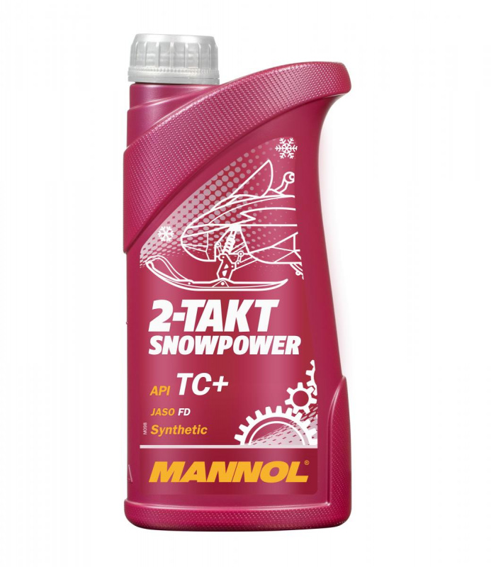 Масло MANNOL 7201 Snowpower (синтетич.) для 2-тактных двигателей 1л