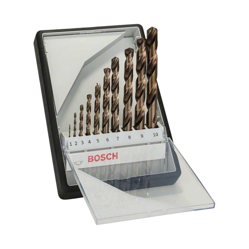 Набор сверл по металлу 10 шт (1-10 мм) кобальтовые Bosch