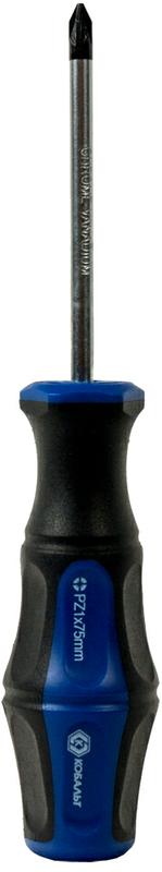 Отвертка PZ-1 х 75 мм Ultra Grip двухкомпонентная рукоятка Кобальт