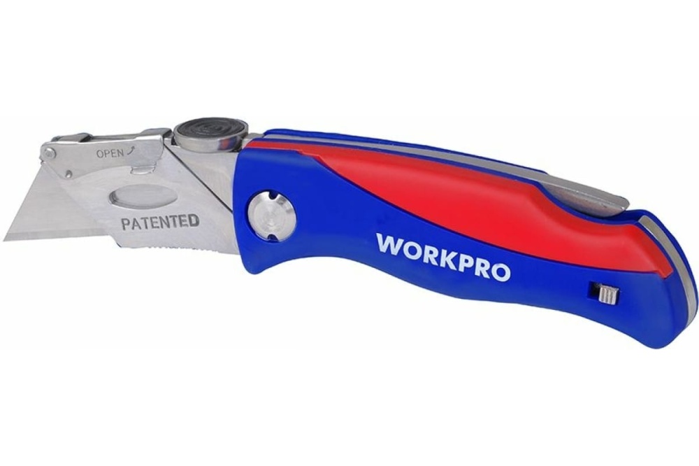 Нож складной быстросменный WorkPro