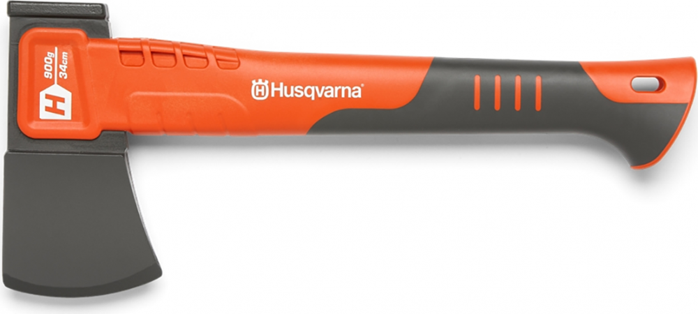 Топор походный Husqvarna H900, 34 см, пластиковая рукоятка,с пластиковым чехлом на лезвие